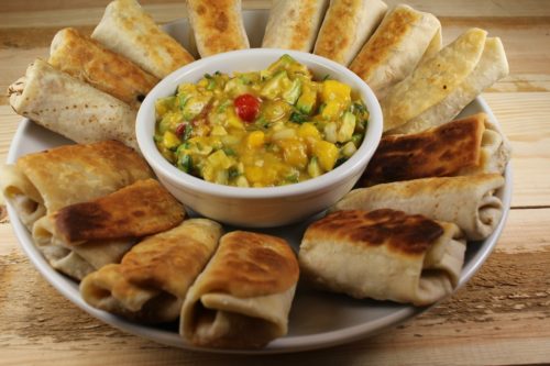 Mini Mexican Chipotle and Sweet Potato Burritos
