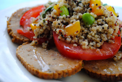 Warm Quinoa Salad Over Celebration Roast