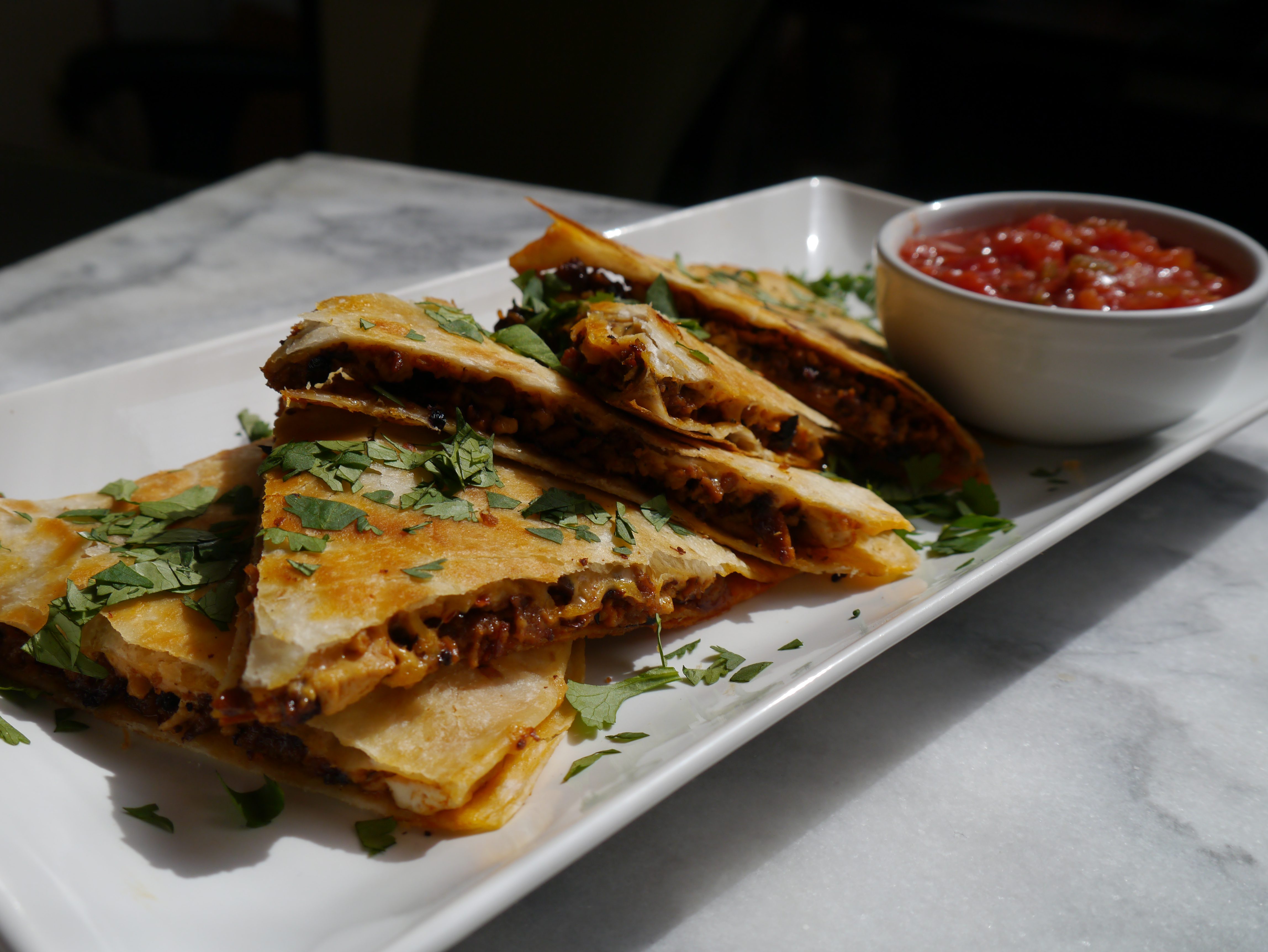 Chorizo-style Breakfast Quesadilla