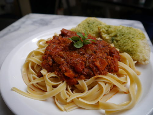 Linguine with Sausage Bolognese