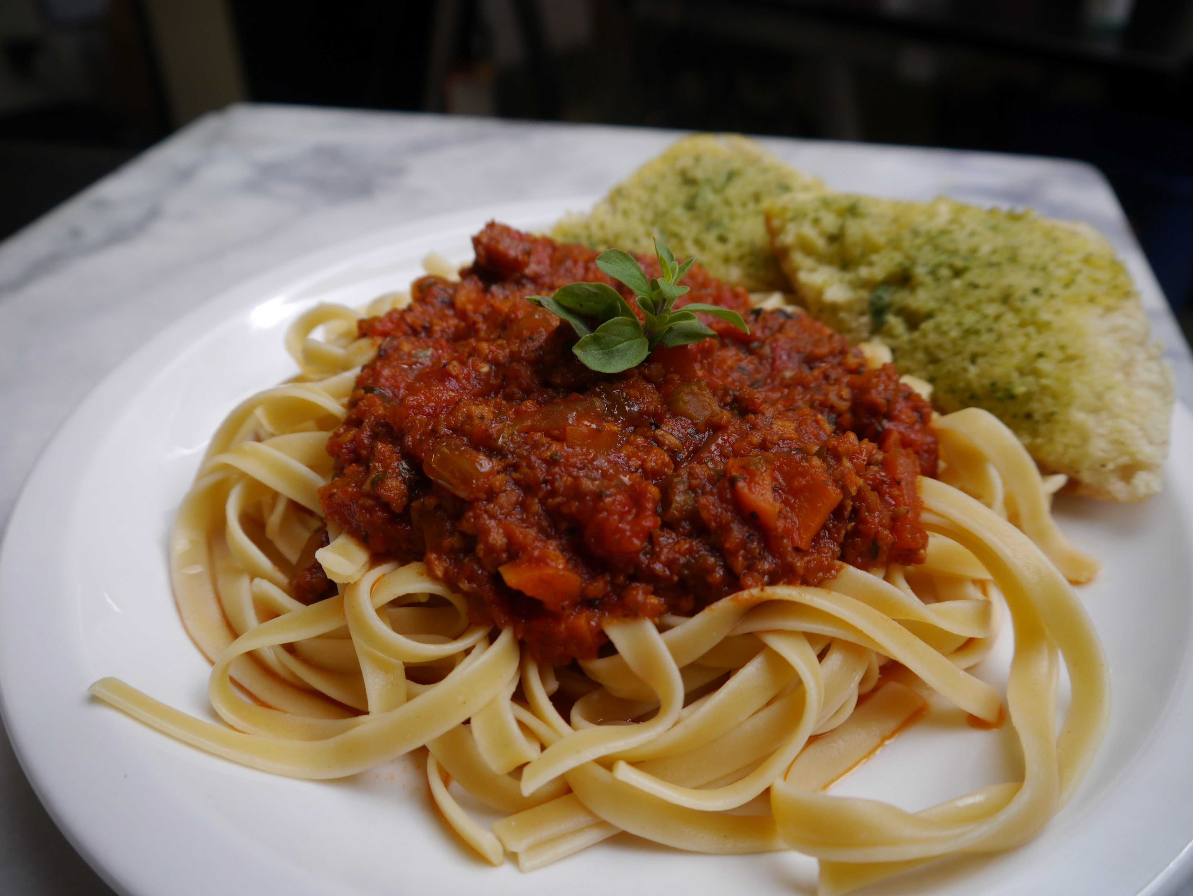Linguine with Sausage Bolognese