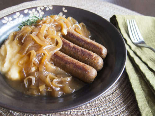 Breakfast Bangers and Mash