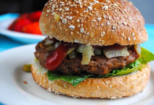 FieldBurger with Caramelized Fennel