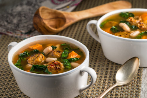 White Bean and Kale Soup with Field Roast Italian Sausage | Field Roast