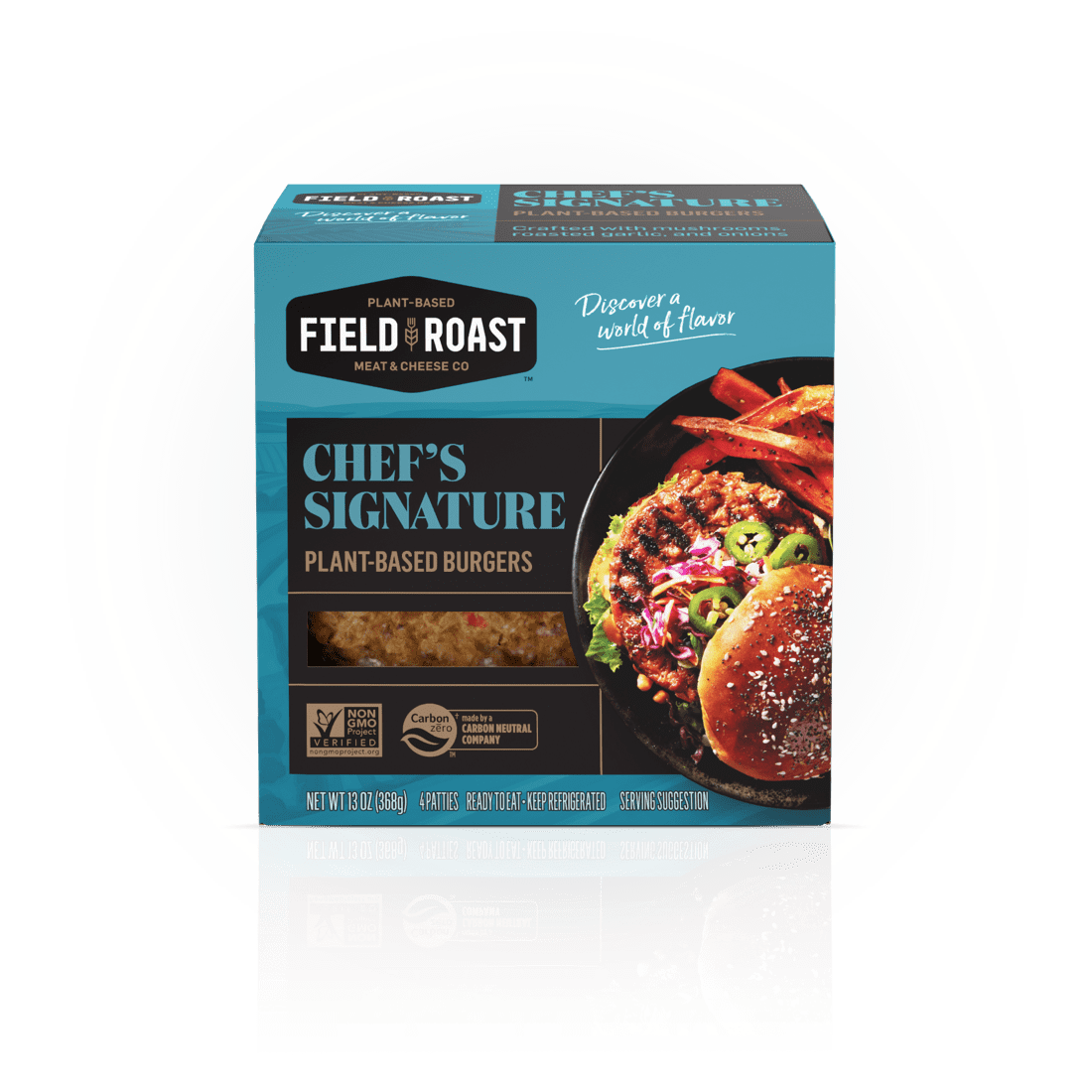 CHEF’S SIGNATURE PLANT-BASED BURGERS