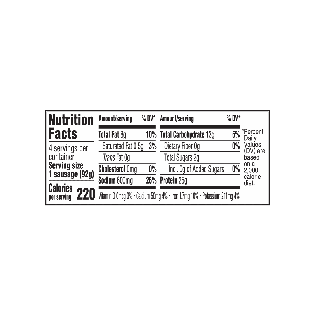 Field Roast Italian Sausage (Vegetarian)