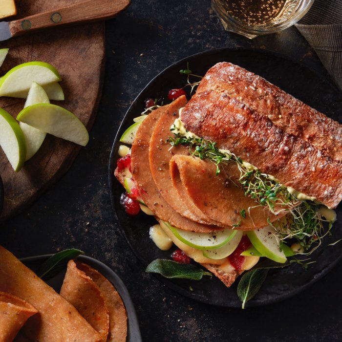 Toasted Panini with Lentil and Sage Deli Slices Field Roast