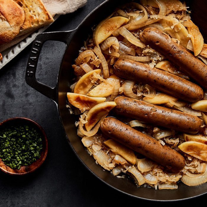 Beer-Braised Sausages, Peppers, and Onions – Field Company