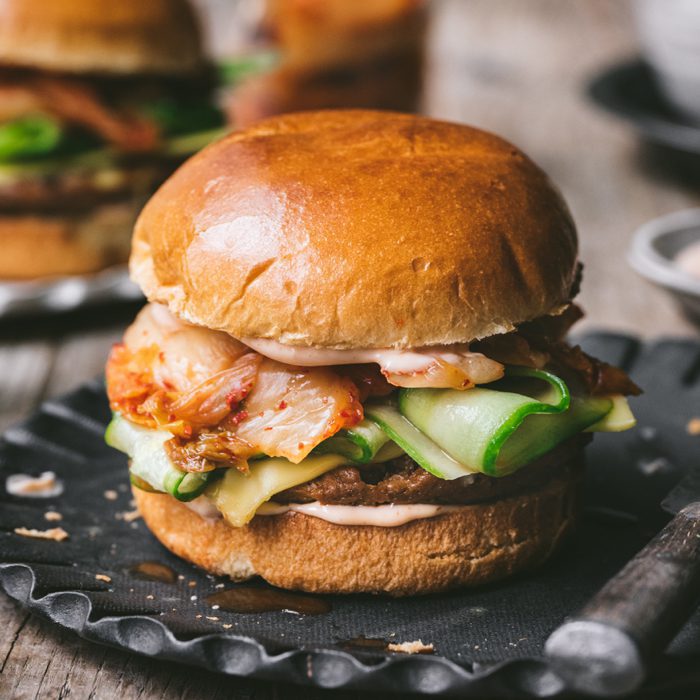 FieldBurger Kimchi Burgers Field Roast